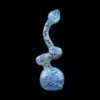 Color Raked Fumed Sherlock Bubbler Pipe