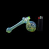 Silver Fumed Hammer Sidecar Bubbler Hand Pipe Silver Fumed Hammer Sidecar Bubbler Hand Pipe