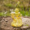 "Apollo" Fumed Marbled Recycler Dab Rig