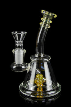"Nymph" - 5" Mini Beaker Propeller Perc Bong