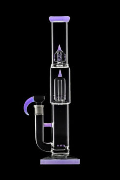 Gridded Flame Perc Water Pipe