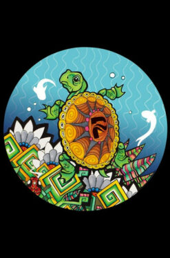 Psychedelic Turtle Beaker Water Pipe