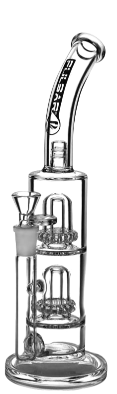 "Abe Lincoln" Double Domed Showerhead Perc Bong