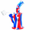 Silicone 9" Fat Can Dab Rig - Assorted Colors Silicone 9" Fat Can Dab Rig - Assorted Colors