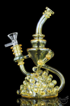 "Apollo" Fumed Marbled Recycler Dab Rig
