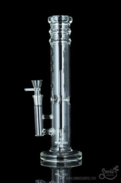 "Charon" Unique Spinning Propeller Perc Straight Tube Bong