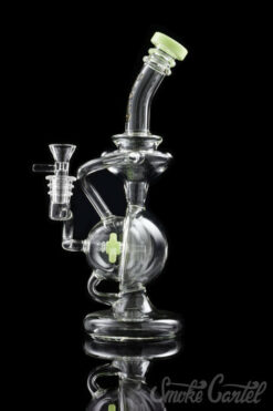 "Prometheus" Spinning Windmill Perc Hemisphere Recycler Bong