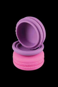 Silicone Macaron Wax Container - 4 Pack