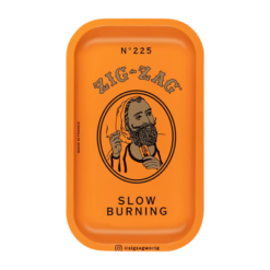 Zig Zag Small Metal Orange Rolling Tray