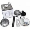 Cube Acrylic LED Hookah Set with 2 Hoses and Silicone Bowl