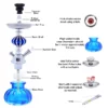 DEJAYA Small Portable Hookah Set