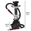 Portable Hookah Shisha Kit with Glass Vase