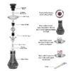 Mosaic Glass Hookah Set