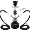 Small Double Pipe Hookah Shisha Set with Bottle for Bar and Home, Arabic Style