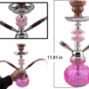 Small Double Pipe Hookah Shisha Set with Bottle for Bar and Home, Arabic Style