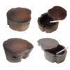 Retro Wooden Ashtray with Lid