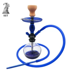 Beautiful Glass Hookah Shisha Set with Hose and Accessories