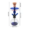 Beautiful Glass Hookah Shisha Set with Hose and Accessories Beautiful Glass Hookah Shisha Set with Hose and Accessories